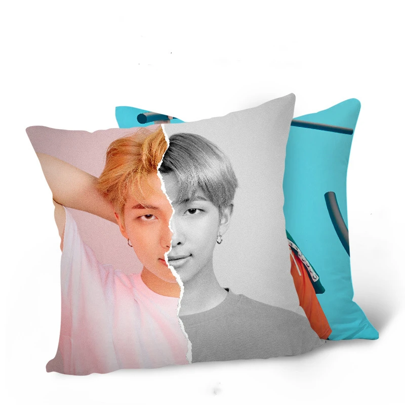 KPOP Подушка Bangtan подушка для мальчиков постельные принадлежности карта душа K-pop Home Bangtan Boys квадратная подушка с одной стороны
