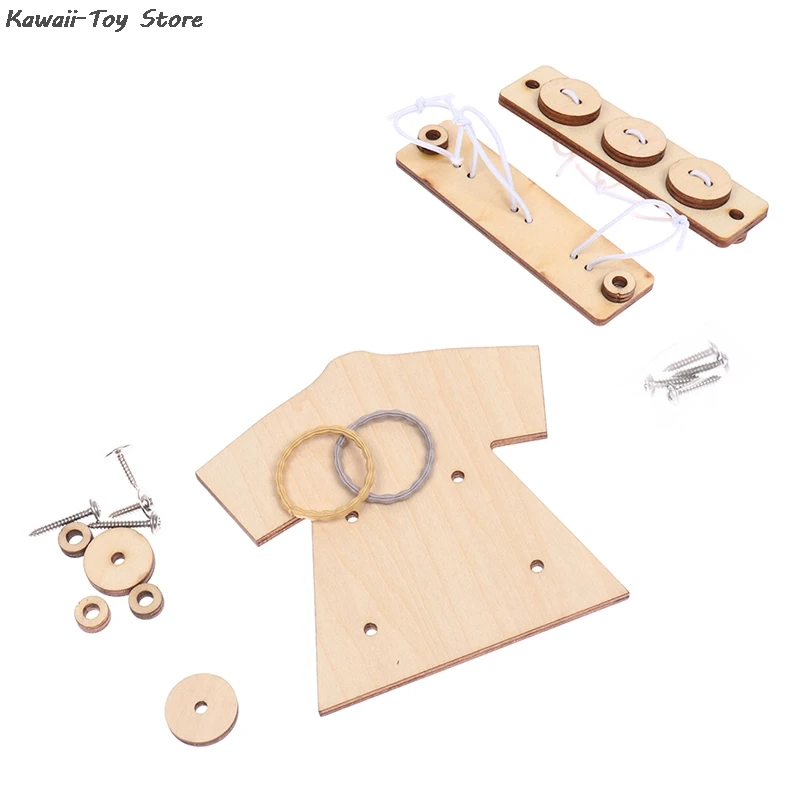 Tablero de madera para beb&eacute;s, tablero de tobog&aacute;n de pato, juguetes educativos para la primera infancia, suministros de rompecabezas para &aacute;lbum de recortes-2