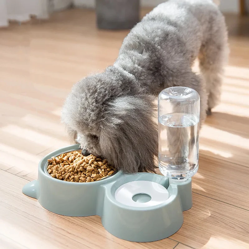 

Cat Bowl Dog Bowl Drinker For Cats Water Dispenser Pet Dog Cat Food Bowl Puppy Food Container With Waterer Pet Waterer Feeder