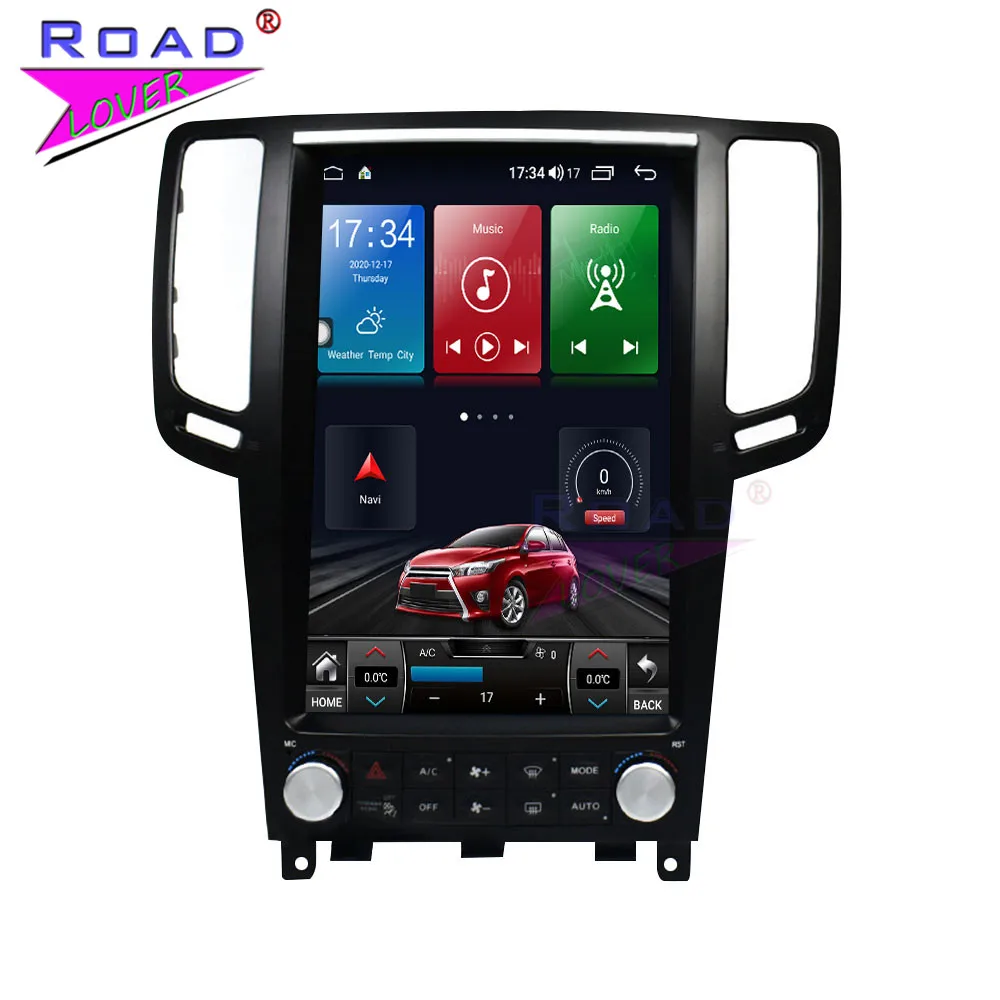 

For Infiniti G25 G37 2004-2013 Android 10.0 6G+128G Car Multimedia Player Octa Core 12.1" Radio Stereo GPS Tesla Style Head Unit