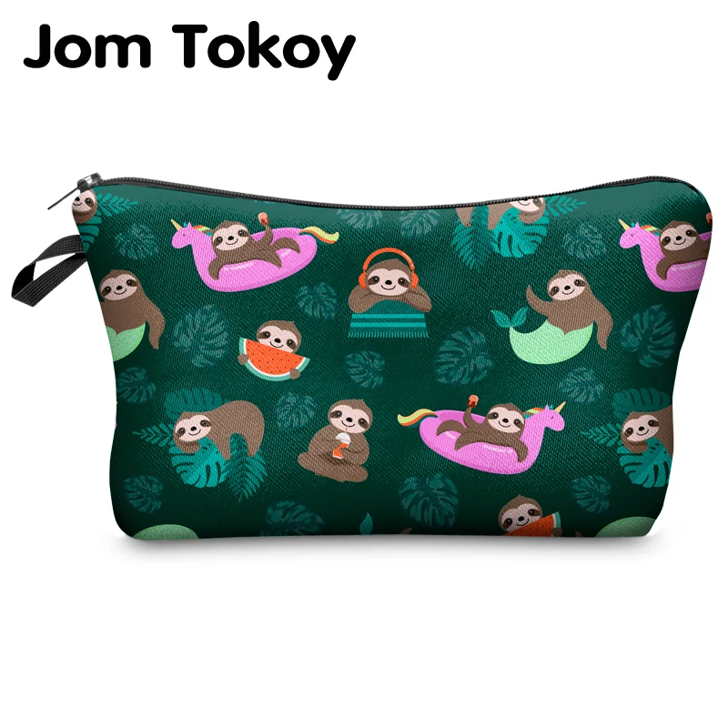 Косметичка Jomtokoy с цифровым принтом дорожный органайзер для путешествий сумочка