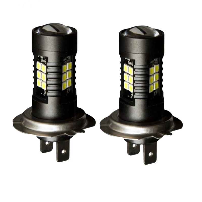 2 шт. светодиодный автомобиль лампы H7 21 SMD 3030 супер яркий авто 6000 К туман