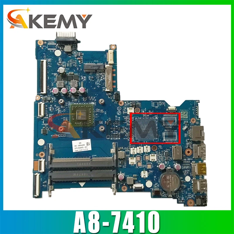 

AKemy материнская плата для ноутбука HP павильон 15-BA 15Z-BA A8-7410 AM7410 материнская плата BDL51 LA-D711P 854961-001 854961-601 860337