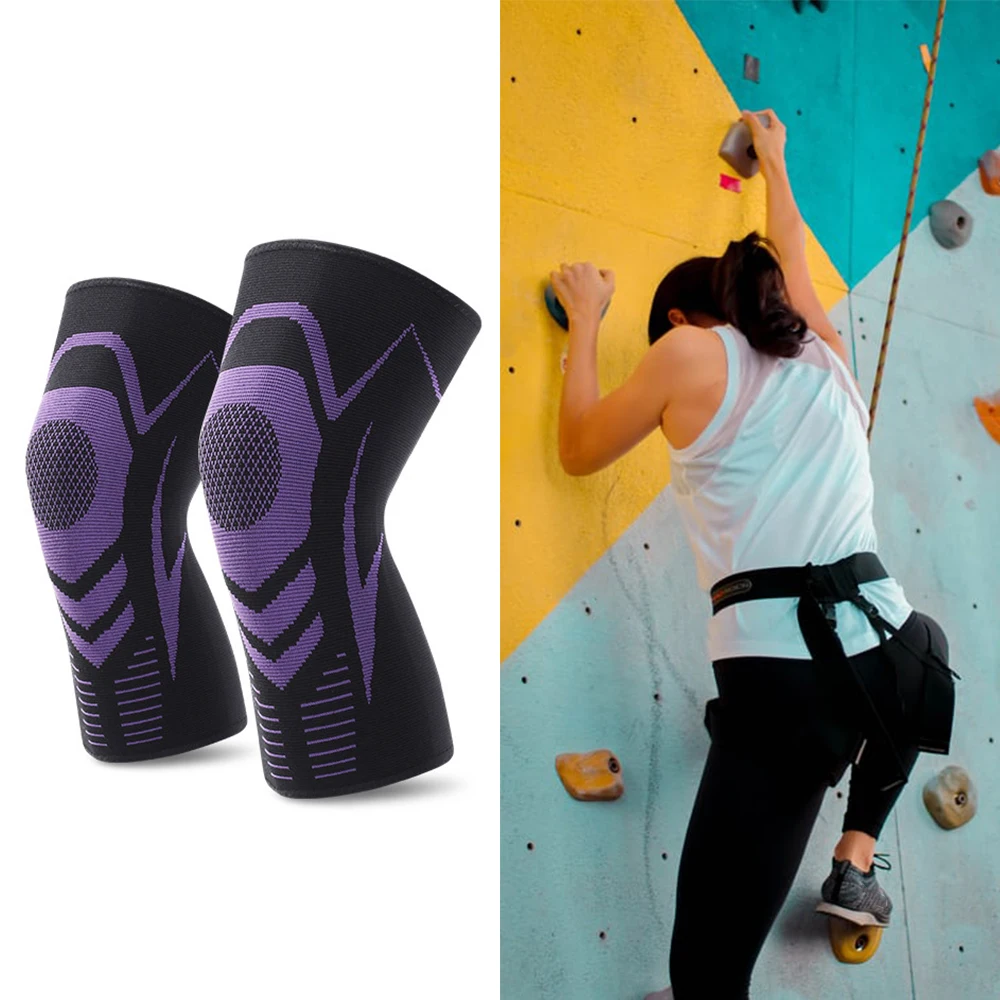 

1 Piece Elastic Kneepad Knee Pads Nylon Sports Fitness Fitness Gear Patella Brace Running Basketball Volleyball Support Knee Pad
