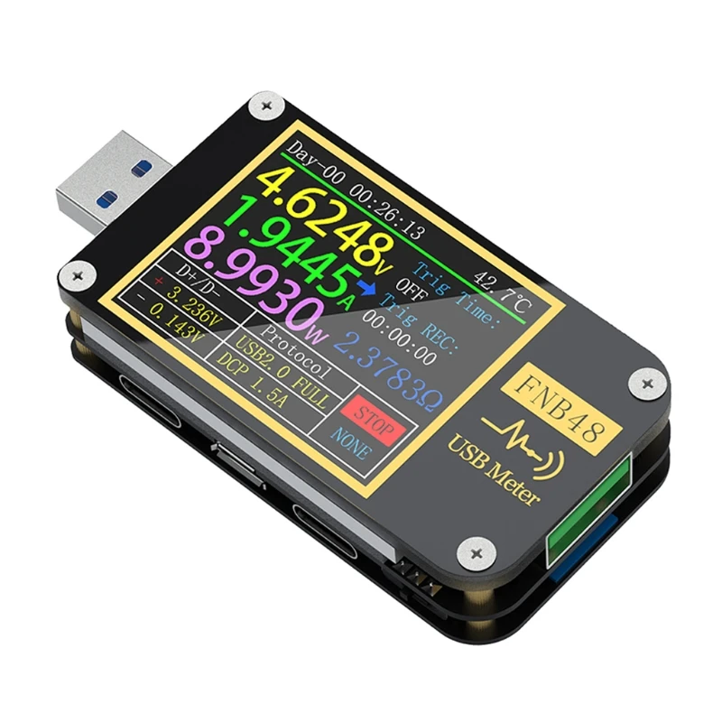 

Bluetooth FNB48 PD Trigger USB tester QC4 + PD3.0 2.0 PPS Fast Quick Charging Voltmeter Ammeter Current Voltage Protocol