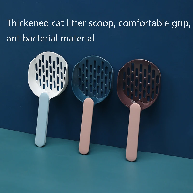 

New Simple Pet Cat Litter Spoon Instant Filter Cat Litter Cat Poop Cleaning Tool Two-color Cat Poop Spoon Pet Cat Litter Spoon