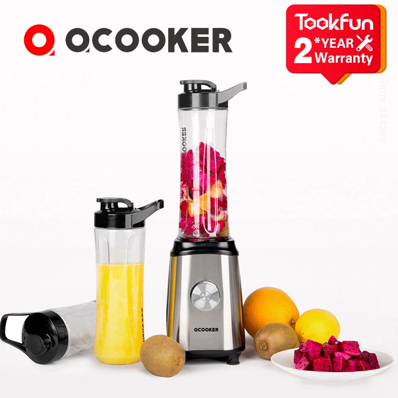 QCOOKER-licuadora eléctrica portátil para cocina, CD-BL01, frutas, verduras, procesador de alimentos fácil