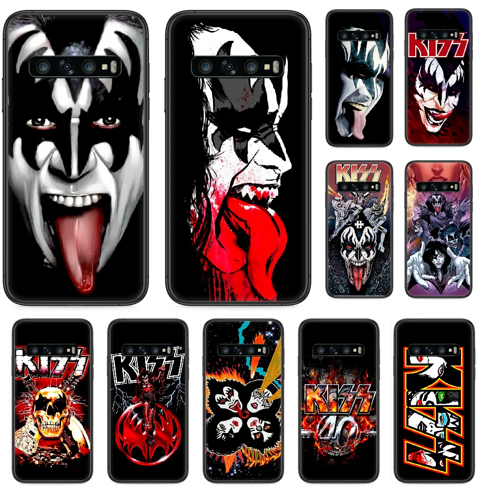 

Kiss Rock Band Phone case For Samsung Galaxy Note S 8 9 10 20 Plus E Lite Uitra black shell fashion funda silicone cover pretty