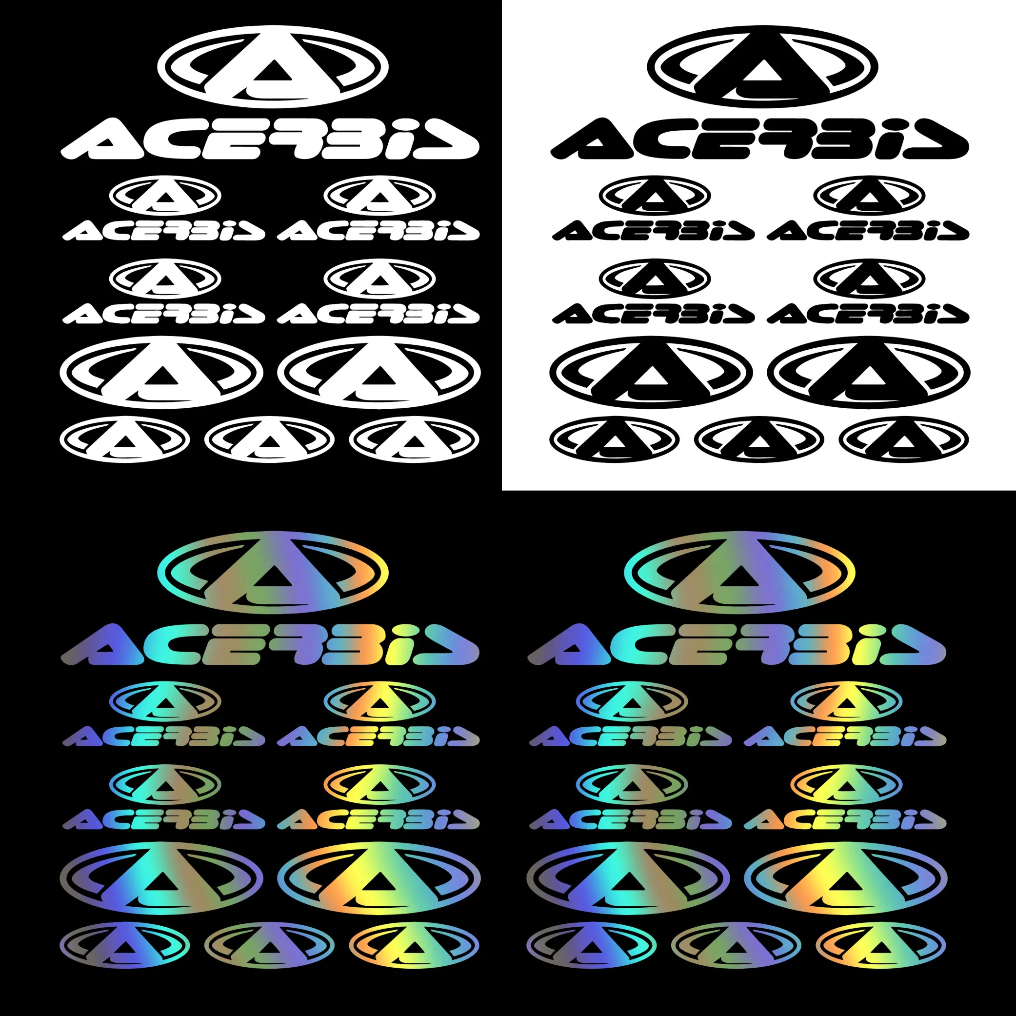 

Diy acefei Car Assessoires Decal Car Styling Motorcycle Body Cool Covers Black/Silver