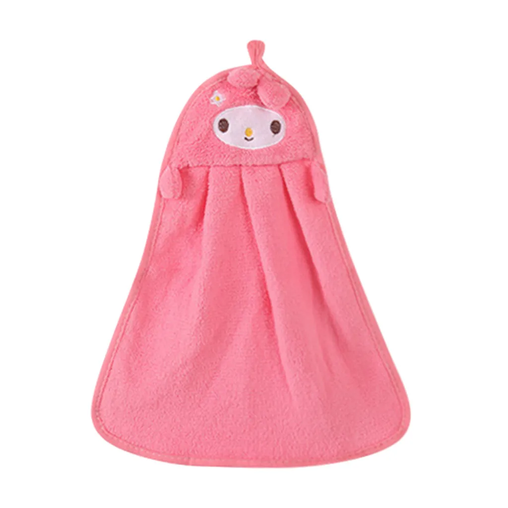 Детское полотенце для рук детской комнаты кухонное с мультяшными животными