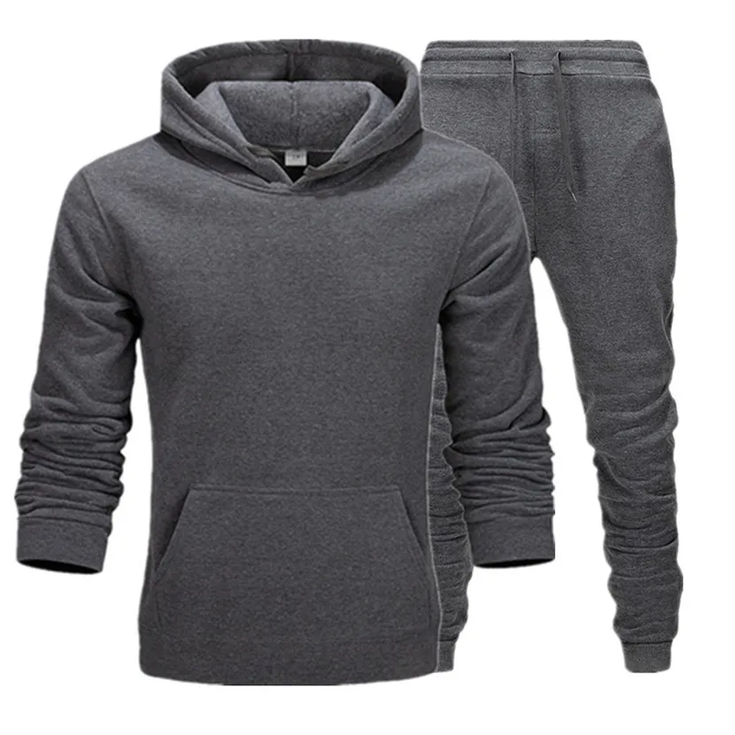 

Men's Sets Hoodies+Pants Autumn Winter Hooded Sweatshirt Sweatpants Fashion Slim Fit Men Set Hoodie Pant Hip Hop Pullover Hoody