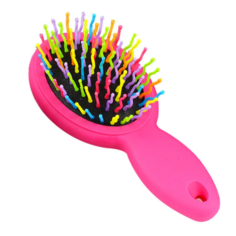 

Portable Pocket Size Comb Travel Compact Hair Brush with Mirror for Women Girls Anti-static for Women New Anti Tangle Massager