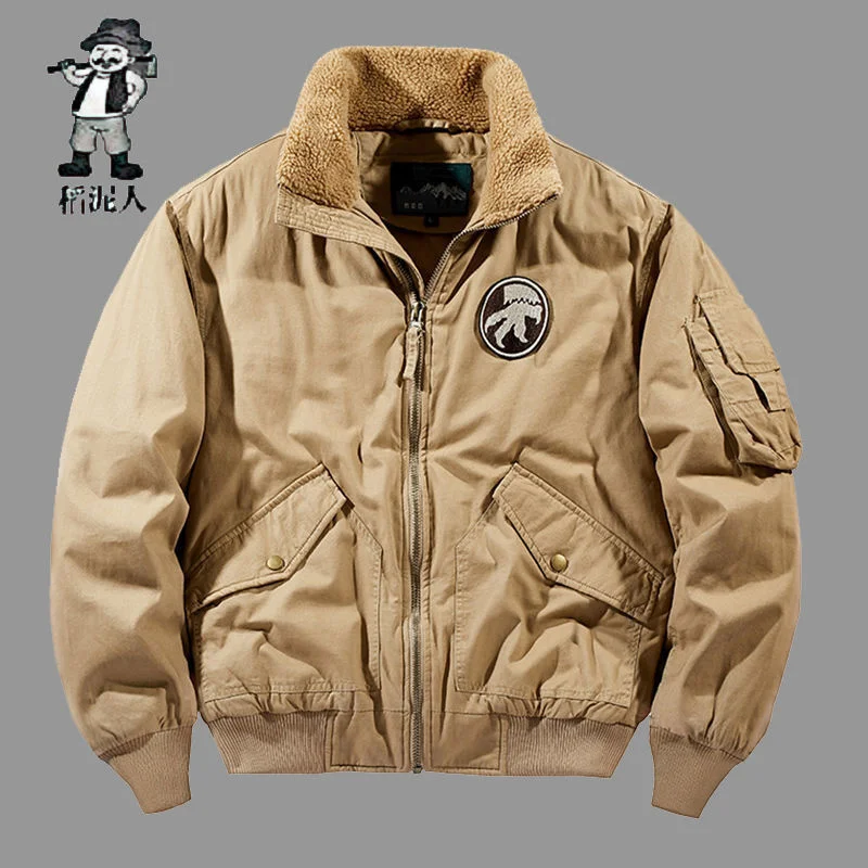 

2020 new pure cotton large cotton clothes loose cotton clothes men's work clothes men's coat cotton coat