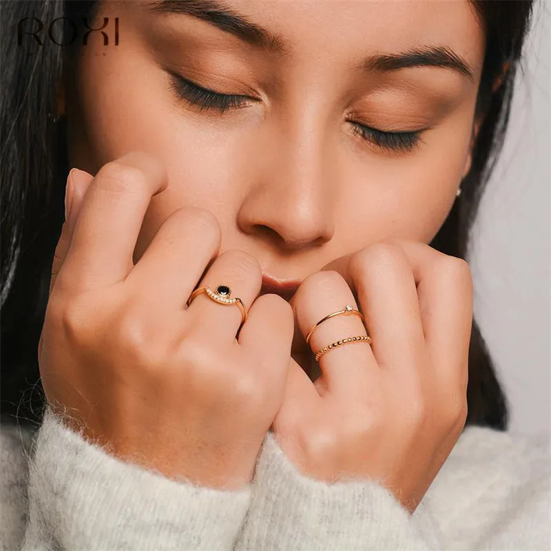 Женское кольцо из серебра 925 пробы с фианитом | Украшения и аксессуары