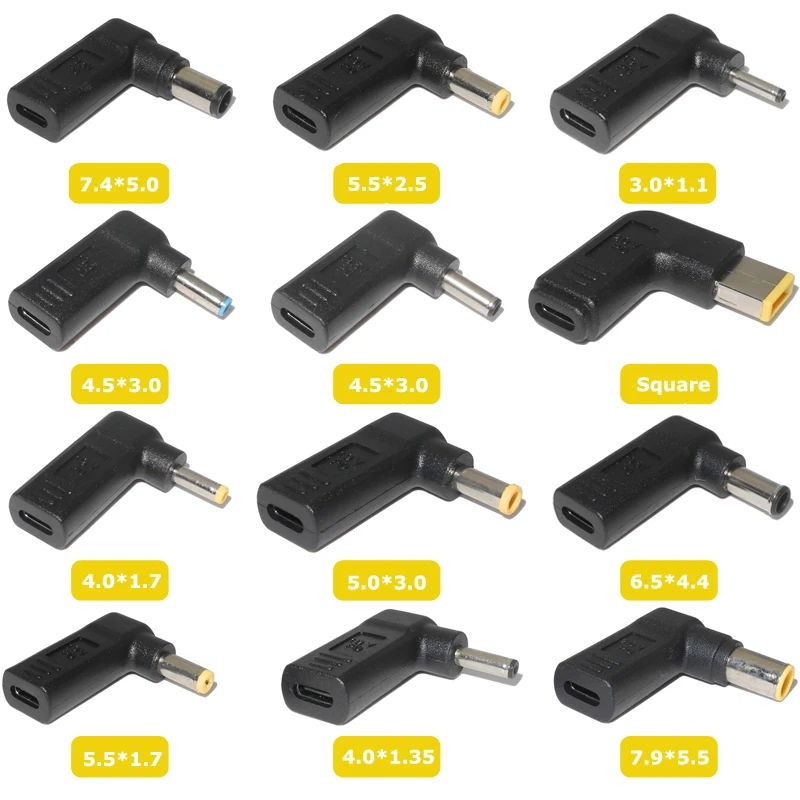 Адаптер питания для ноутбука разъем постоянного тока USB Тип C Мама папа конвертер