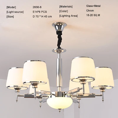 6 light Современный дизайн стеклянная люстра 6 головок прозрачная стеклянная лампа люстра для гостиной кухни черный/золотой светильник - Цвет абажура: 6 light