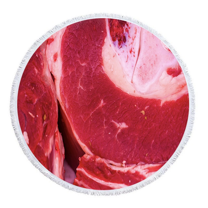 Круглое пляжное полотенце из микрофибры с принтом свиной свинки коврик для йоги