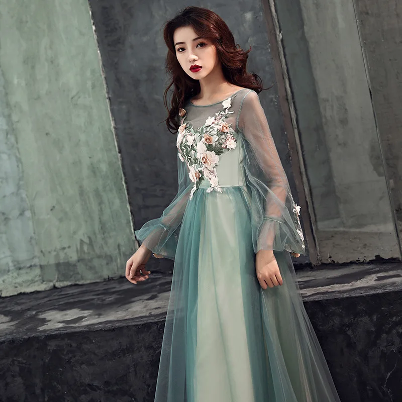 Новое поступление женское вечернее длинное платье элегантное Открытое размера