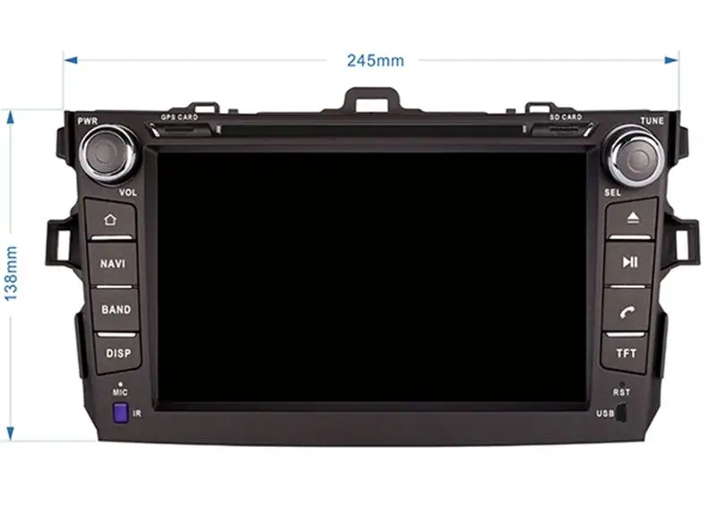 8 &quotАвтомобильный dvd-плеер на основе Android с BT GPS WI-FI автомобильные ПК/мультимедиа