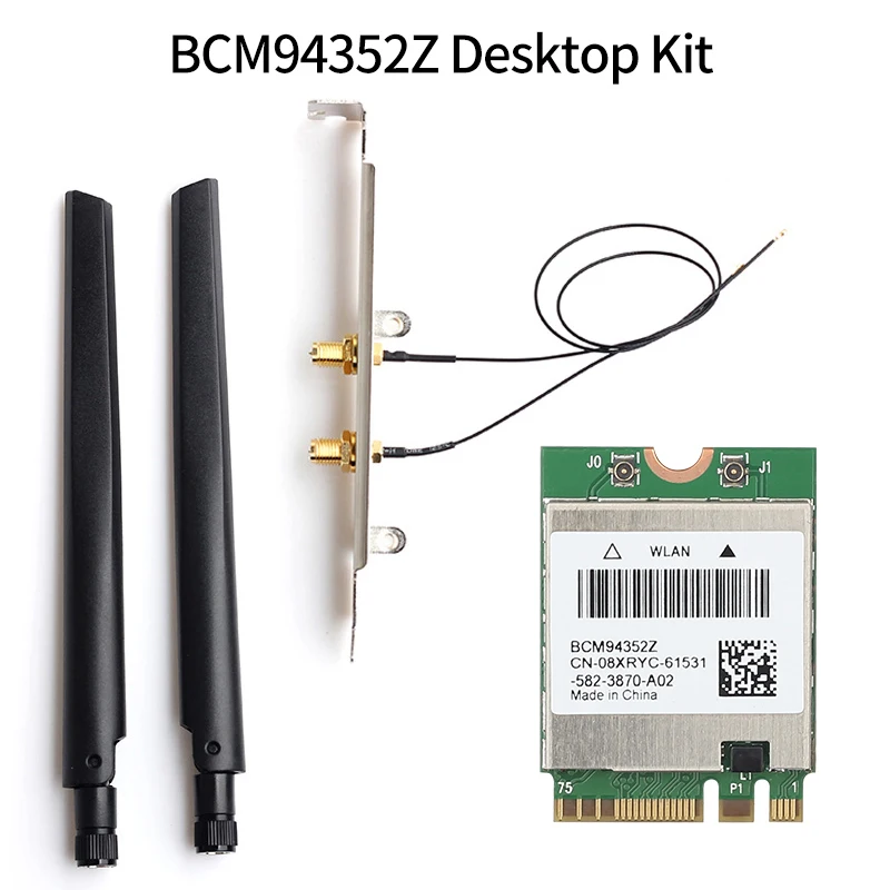 Беспроводная BCM94352Z DW1560 Wifi карта настольный комплект для Hackintosh MacOS 867 Мбит/с Bluetooth 4 0