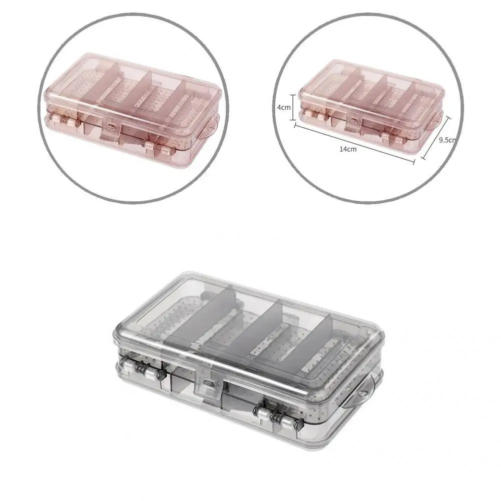 

3 Styles 10 Grids Useful Clear Jewelry Holder Box Plastic Jewelry Storage Case Buckle Design for Dorm