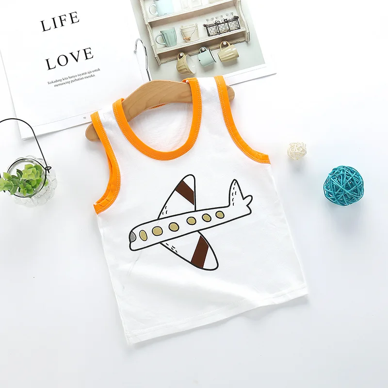 Жилет для маленьких мальчиков и девочек летняя майка из чистого хлопка новинка