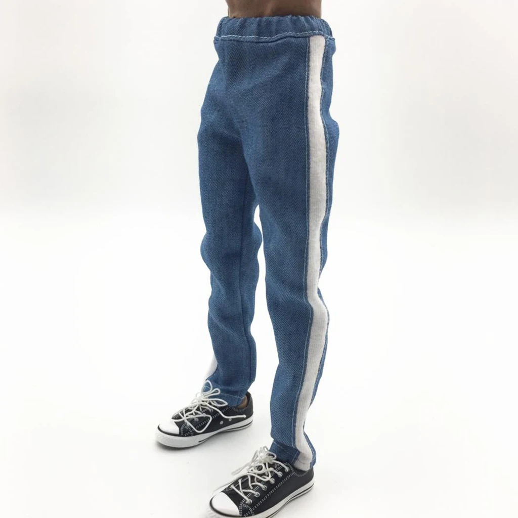 

MagiDeal 1/6 Scale Male Seamless Body Clothes Jeans Pants Trouser for 12'' Action Figure Dragon DML BBI DID