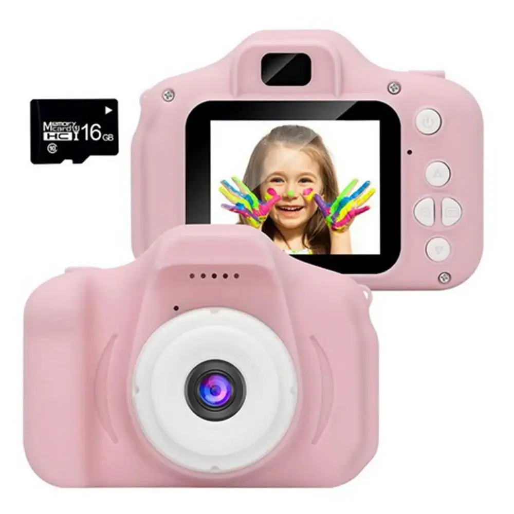Cartoon Style Exquisite Mini Children Camera Small SLR High Definition Digital Camera With 8G Memory Card