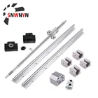 Набор шариковых винтовых концов SFU1605, механическая обработка + Корпус гайки + Поддержка BKBF12 + муфта + 2 линейных рельсовых опоры SBR20 + 4 блочных подшипника SBR20UU