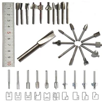 10pcs 18 inch 3 175mm high speed steel shank hss router bits files for woodworking