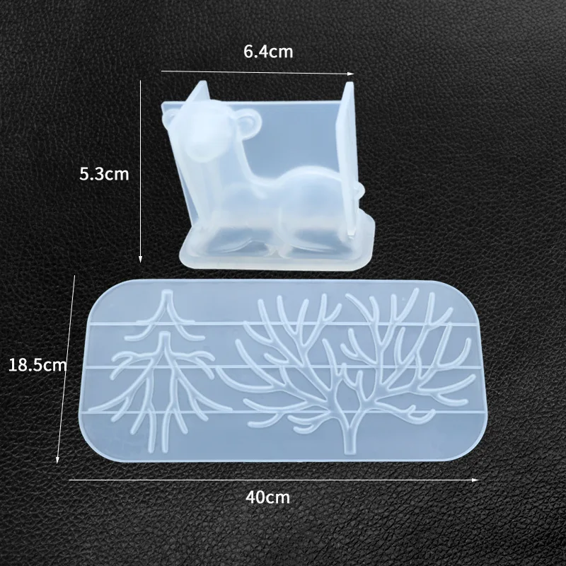 

Aibeads DIY crystal drops Silica gel beads silica mould resin moulds were built to stand in the mirror of deer antler tree branc