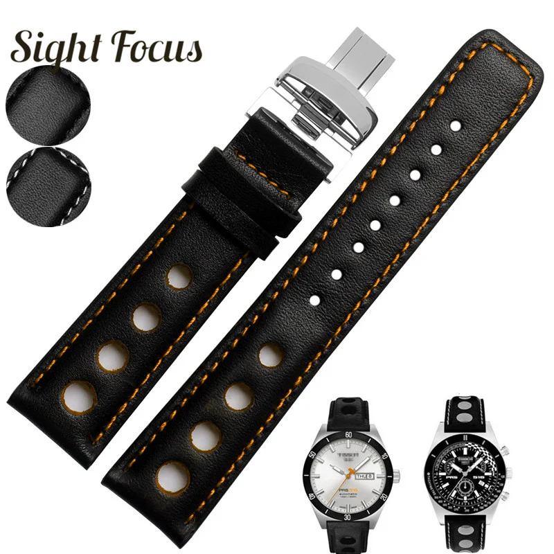 Ремешок для часов Tissot Sports Racing PRS516 T91 PRC200 T41 мужской перфорированный браслет из