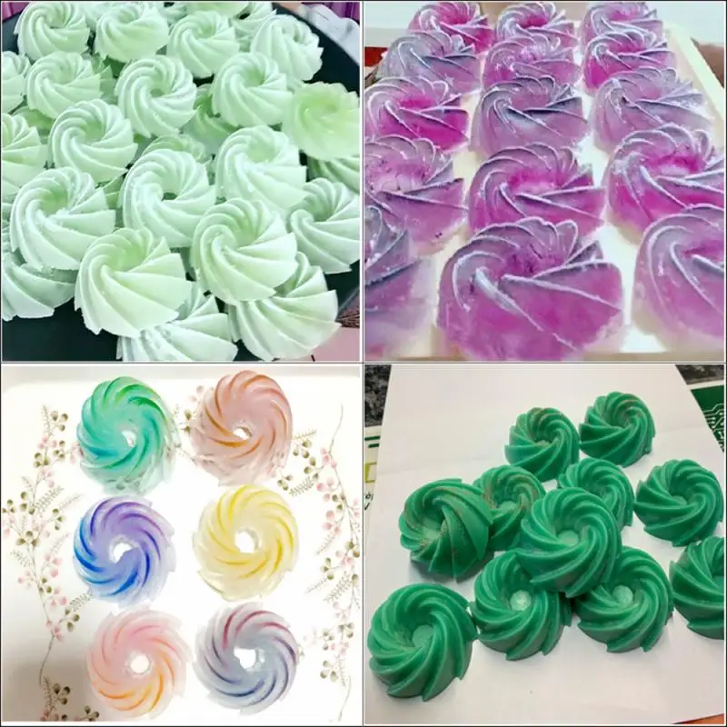 Силиконовые розы цветы вихревые формы для торта Шоколадный торт-печенье Форма