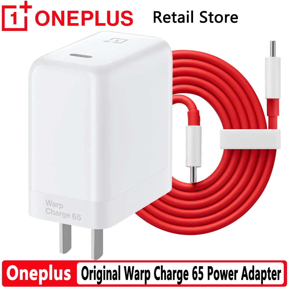 Original OnePlus 8T 9 9pro 9R Data Cable Warp Charge 65 Power Adapter Type-C to For one plus OP R | Мобильные телефоны и