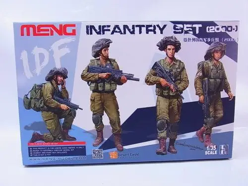 

Meng, модель 1/35, строительная шкала, комплект пехоты солдатиков Израиля (2000)