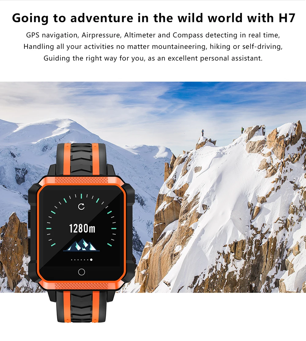 Смарт-часы Greentiger H7, 4G, мужские, gps, Wi-Fi, 1 Гб+ 8 Гб, 600 мАч, монитор сердечного ритма, Bluetooth, IP68, водонепроницаемые, умные часы PK B57