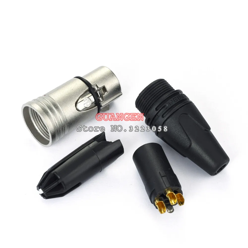 10 шт./лот 5 шт. NC3MXX и 5 шт. NC3FXX для NEUTRIK мужской и женский набор 3 Pin XLR разъем withe высокое качество