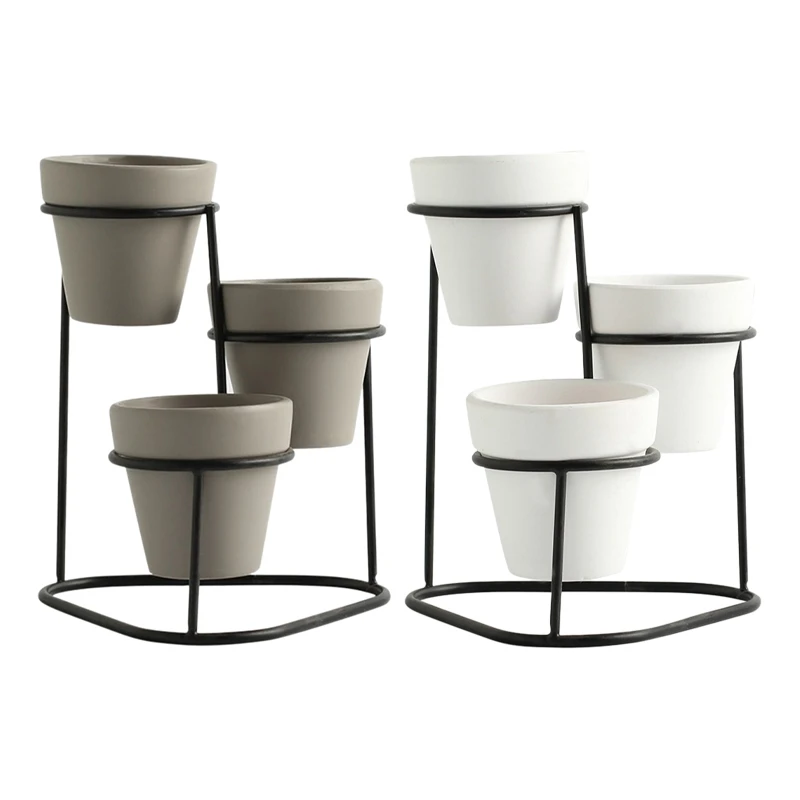 

Nordic Style Home Mini High-Quality Flower Pots Simple Garden Indoor Modern Plant Display Stands