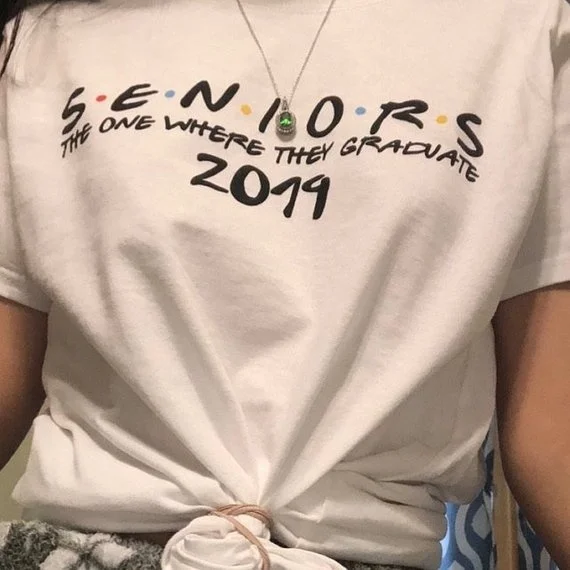 Для пожилых друзей класс 2019 унисекс стандартная хлопковая футболка рубашка для