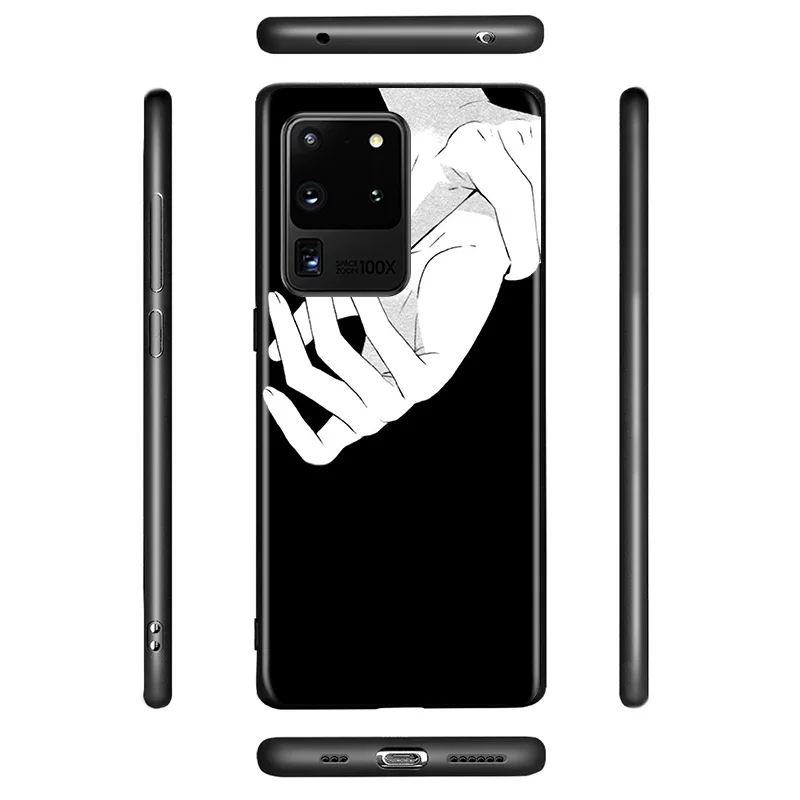 

Black Style Hand Art For Samsung Galaxy A01 A11 A12 A21 A31 A41 A42 A51 A71 A91 A32 A52 A72 A02S Phone Case