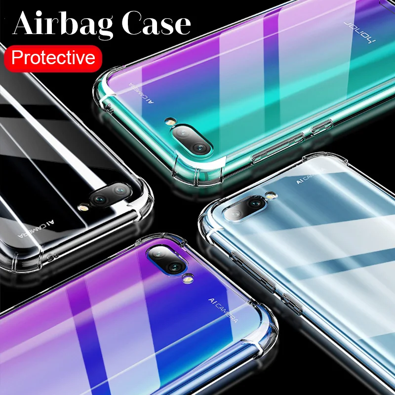 Прозрачный чехол с подушкой безопасности для Huawei Honor 10 Lite 10i 20 Pro 8x P Smart Z Plus 2019 20lite