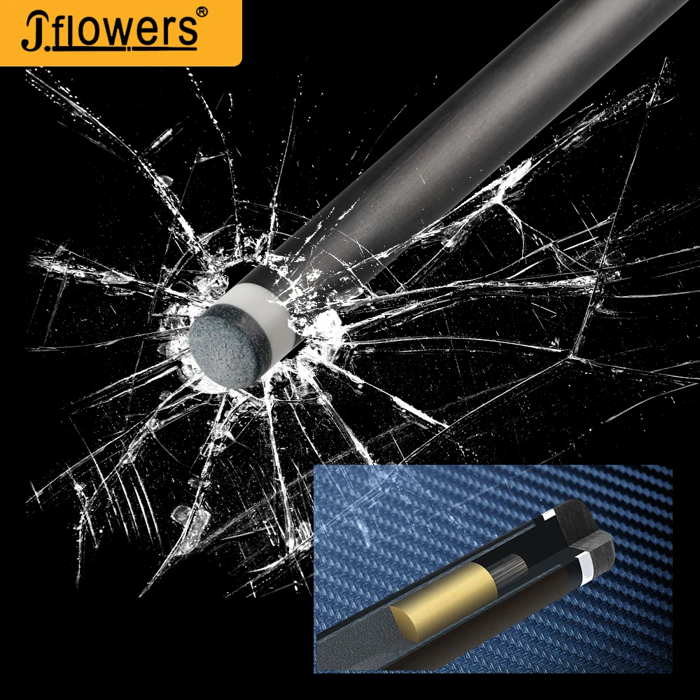 JF J-FLOWERS JSK-105F снукер кий из углеродного волокна Профессиональный углеродный