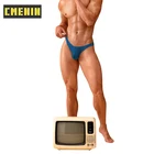 Трусы-джоки мужские хлопковые, нижнее белье для геев, удобные пикантные трусы, AD7112