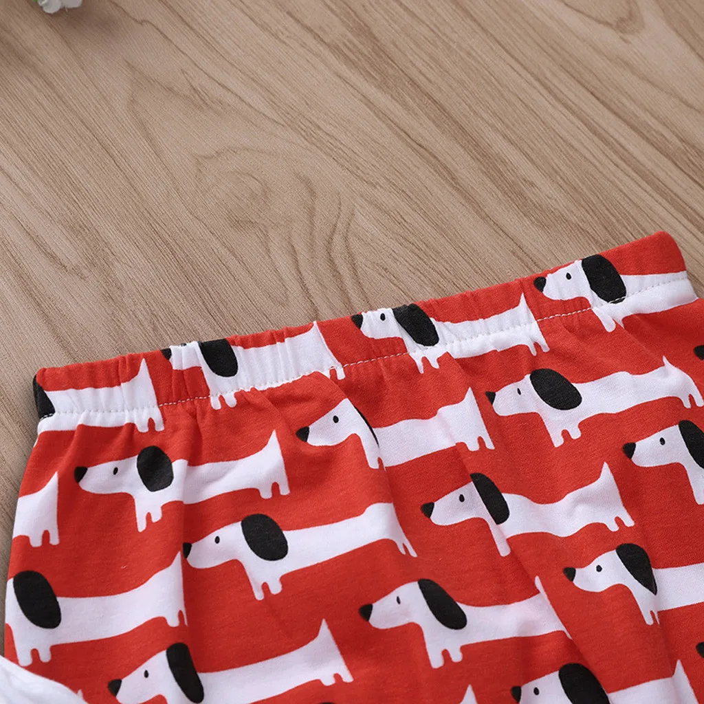 Детская летняя одежда комбинезон с рисунком для новорожденных девочек и