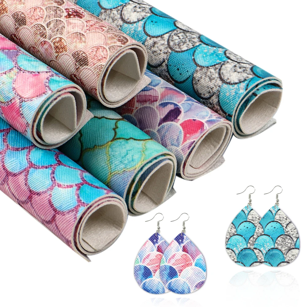 А5 Размер 6 шт./компл. клетчатая рыболовная шкала из синтетической кожи лоскутное