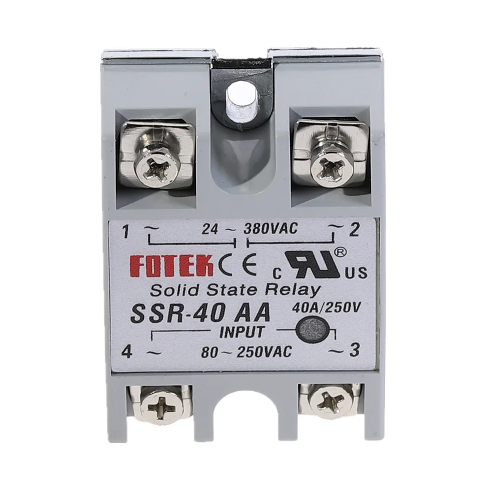 1 шт. SSR-40AA 40A твердотельный релейный модуль 80-250 В AC Вход 24-380VAC