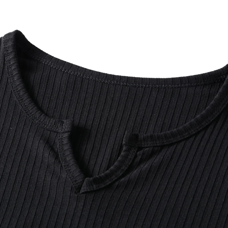 Женская трикотажная футболка с длинным рукавом и V образным вырезом|Футболки| |