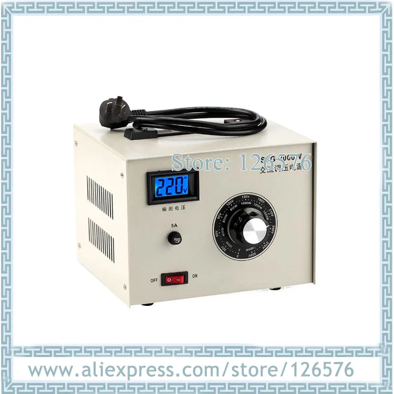 Регулятор напряжения переменного тока, входная фаза ac220в, регулятор напряжения с регулируемой мощностью 2000 ва, выходное напряжение 0-300 в