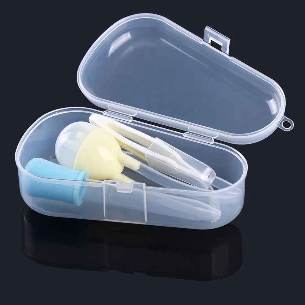 Aspirador Nasal de seguridad para beb&eacute;, limpiador Nasal de vac&iacute;o para reci&eacute;n nacido, conjunto de succionador, accesorios para lavado de o&iacute;dos, cuidado del beb&eacute; caliente, 3 unids/set por juego-3