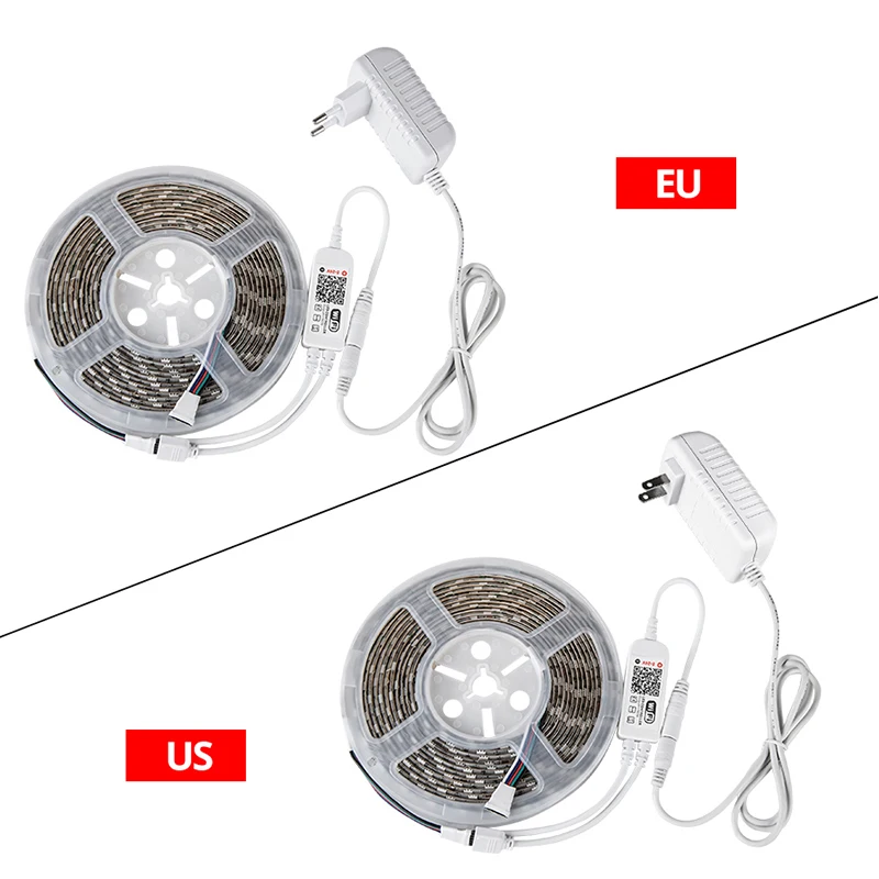 

Christmas Garland Led String 5050 RGB LED Strip Light Waterproof Smart Wifi Holiday Light Decorative LED Lights work with Echo